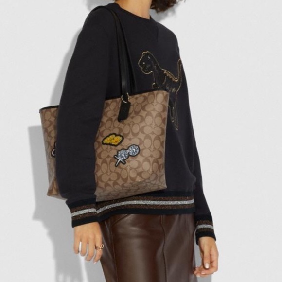 Authentic Coach leather Disney collection L.Edition zip top tote - Picture 5 of 12